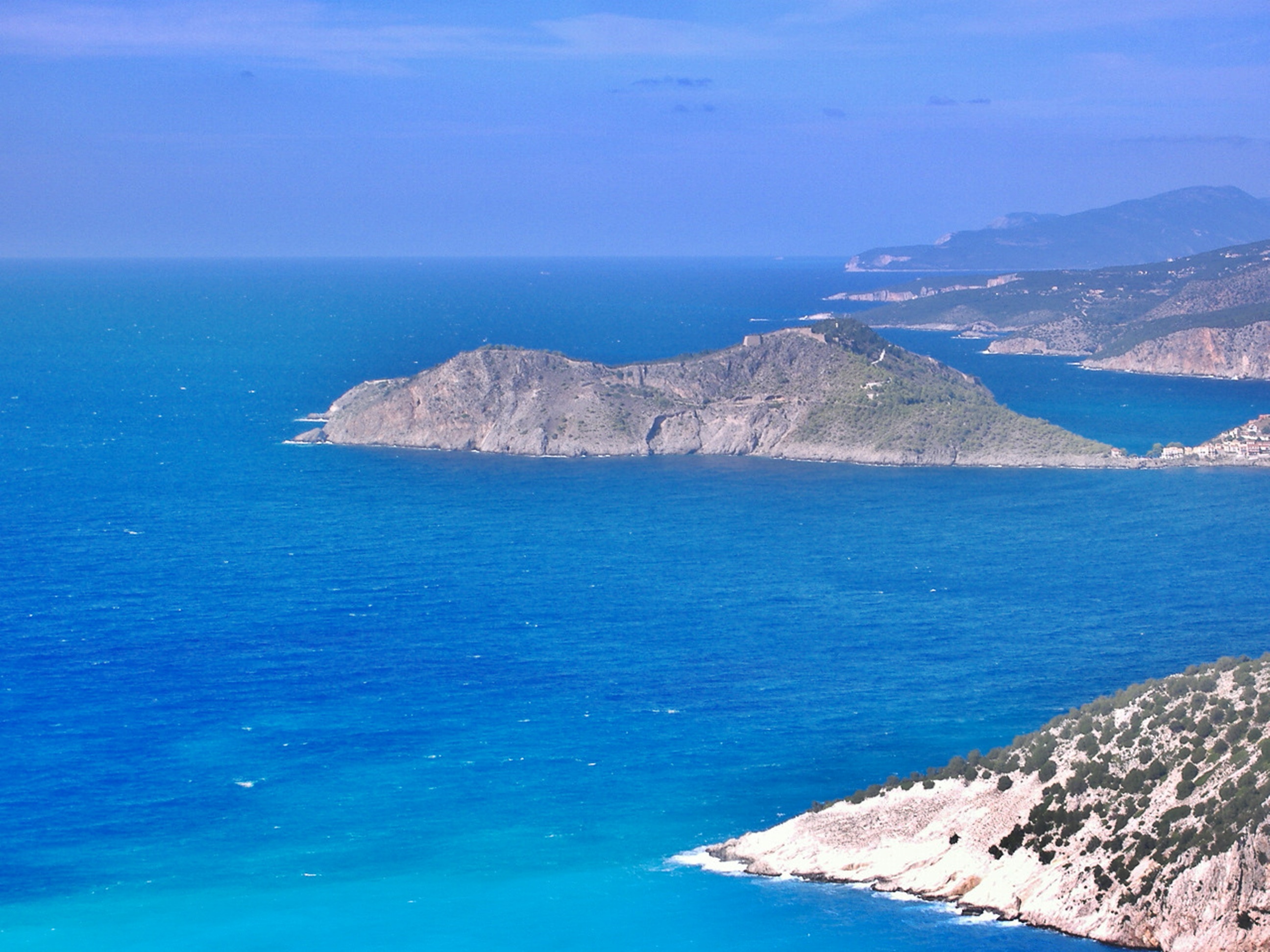 The Assos Peninsula with the Ionian Sea.