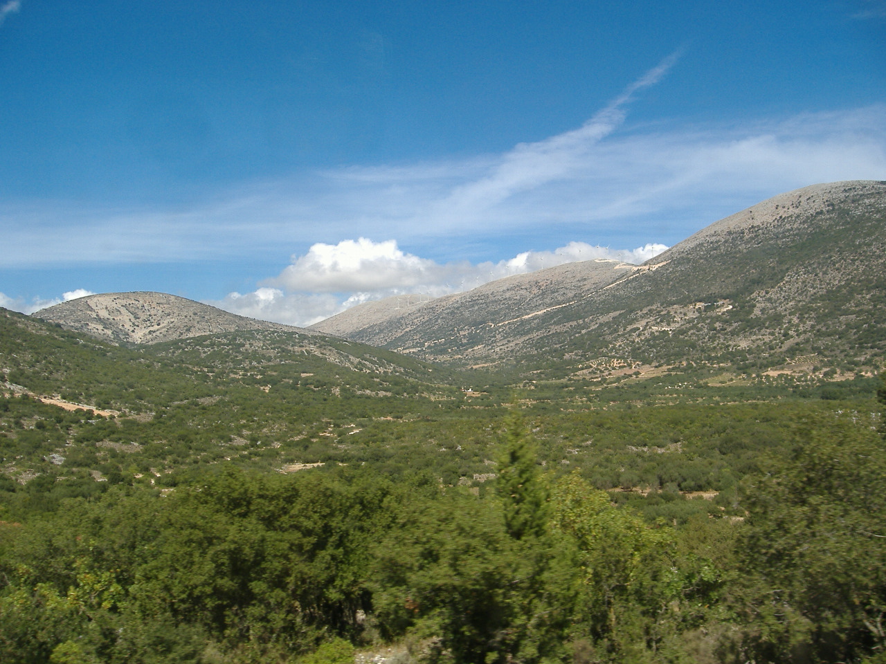 The mountainous interior of Kefalonia.